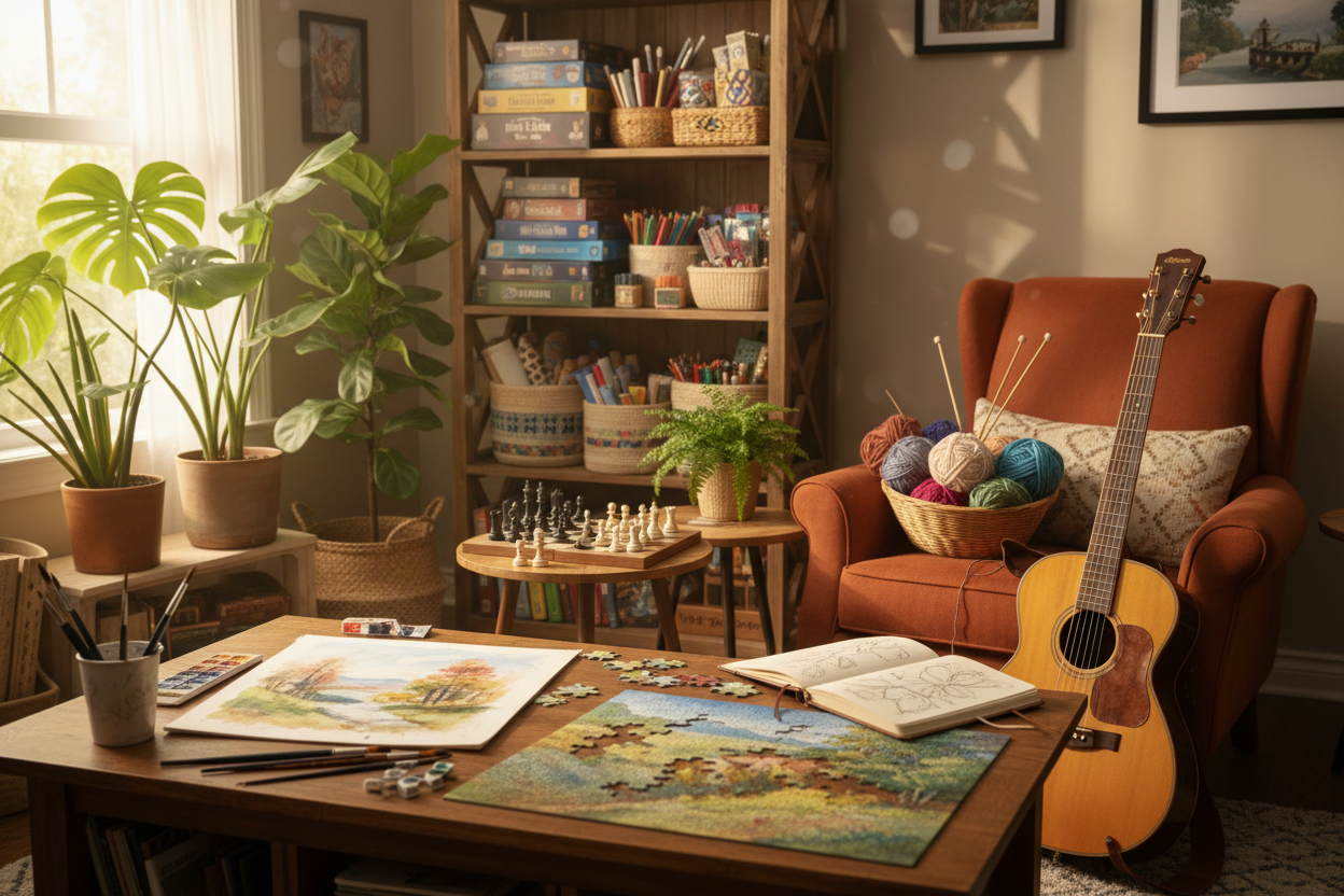 Top 10 Games and Hobbies to Boost Creativity and Reduce Stress at Home