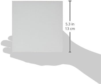 Ampersand Art Supply Wood Gesso Art Painting Panel: Canvas Texture, 3/4 Inch Cradle, 5" x 5"