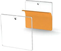 25 Acrylic Square Clear with Hole (Select Size) (8.0")