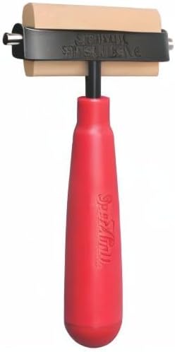 Speedball Soft Rubber Brayer, 2.5-Inch - Roller for Printmaking, Gel & Block Printing and Crafting - Made in USA