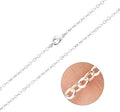 Wholesale 12 PCS Silver Plated Solid Brass Flat Cable Chains Bulk for Jewelry Making (18 Inch(1.5MM))