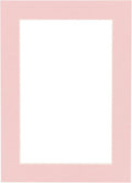 11x14 Mat Bevel Cut for 8.5x11 Photos - Acid Free Pink Precut Matboard With Backing Board and Crystal Clear, Self Seal Mat Bag - For Pictures, Framing - 4-ply Thickness