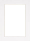 8x10 Mat Bevel Cut for 5.5x8.5 Photos - Acid Free White Precut Matboard with Backing Board and Crystal Clear, Self Seal Photo Mat Bag - for Pictures, Photos, Framing - 4-ply Thickness