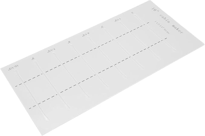 Fydun 10 Inch Log Cabin Quilting Rulers, Clear Scale Smoother Rulers,Acrylic Quilters Edges Maker Template Set for Sewing Lovers Acrylic L Blocks Quilt Crafts