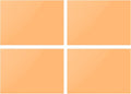 DMiotech 4Pcs Correction Gel Light Filter Overlay Transparent Plastic PVC Sheets Orange for Photo，Film,Video