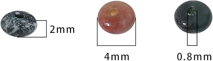 Natural Indian Agate Disk Stone Beads 4x2mm 160pcs Rondelle Loose Semi Gemstone Beads for Jewelry Making Design