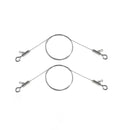 2PCS Adjustable Picture Hanging Wire 2m x 1mm Small Hooks, Picture Frame Wire Kit Heavy Duty 50lbs, Stainless Steel for Art, Mirror, Light Lamp, Billboards, Basket Flowerpot
