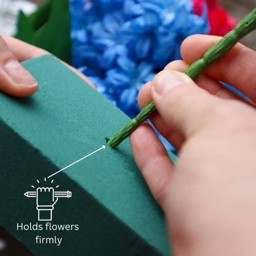 FLOFARE Floral Foam Base 15.7"L x 11.8"W x 3.1"H, Large Floral Foam Block for Fresh and Artificial Flower Arrangement Supplies for Arts, Crafts, Office Decor, Home Decor, Wedding Decor and Party