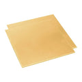 14 Gauge Brass Sheet，H62 Brass Plates Metal 0.059" Thickness x 3.9" Width x 3.9" Lenght, for Models, Crafts, Repairs, Electrical, 2Pcs