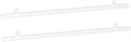 MECCANIXITY PVC Poster Hanger Rail Poster Strip Bar 45cm/18inch Clear with Clips for Poster, Map, 4 Set