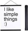 Artmag Magnetic Poster Hanger Frame, 40x27 40x30 40x60 Light Wood Wooden Magnet Canvas Artwork Print Poster Hangers Frames Hanging Kit (Black, 40")