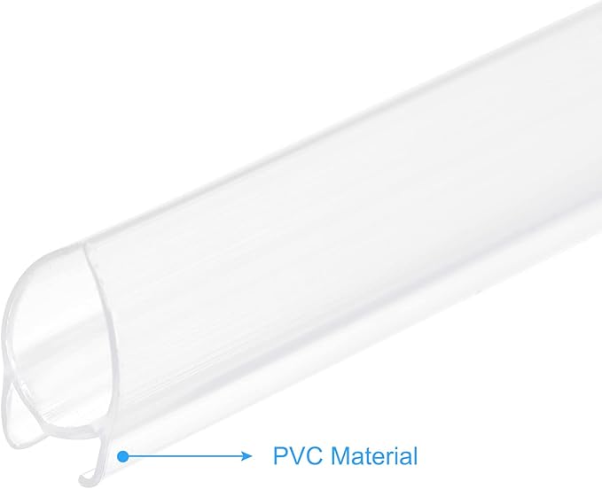 MECCANIXITY PVC Poster Hanger Rail Poster Strip Bar 100cm/40inch Clear with Clips for Poster, Map, 4 Set