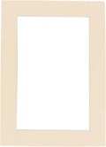 Poster Palooza 8.5x11 Mat Bevel Cut for 7x9 Photos - Acid Free Cream Precut Matboard - For Pictures, Photos, Framing - 4-ply Thickness