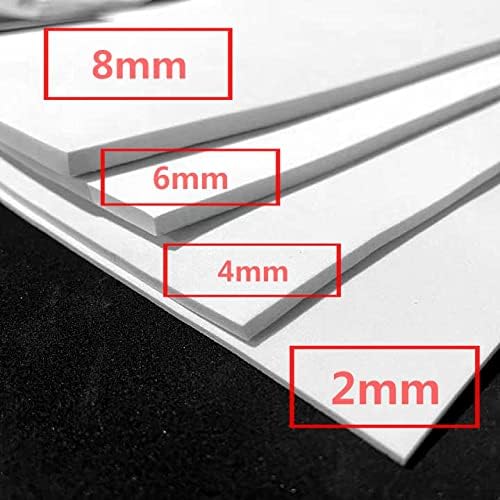 Labzhang White EVA Foam Cosplay, 1 Piece of 2mm Craft Foam,Cosplay Foam, 14" x 39" Ultra-high Density 80 kg/m3 EVA Foam Sheets