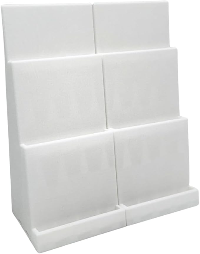 Magnetic Card Holder Stadium Displays - White (2 Pack), Compatible with Ultra Pro Protectors - Trading Card Holder - Card Stand - Sports Card Display