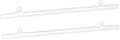 MECCANIXITY PVC Poster Hanger Strip 35cm/14inch Clear with Clips, 4 Set