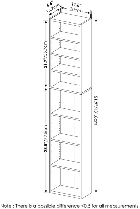 Adjustable Shelves Multimedia Storage Tower Rack with Spacious Media Organization, Durable Design, Versatile Rack for DVDs, CDs, Games, and More White/8 Tier Narrow