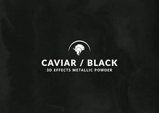 Spartan Epoxies Metallic Pigment Powder for Epoxy - 30 Unique Colors, 4oz for 1 Gallon and 12oz for 3 Gallons of Clear Epoxy, Made in The USA (Caviar, 12oz (135 Grams))