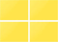 DMiotech 4Pcs Correction Gel Light Filter Overlay Transparent Plastic PVC Sheets Yellow for Photo，Film,Video