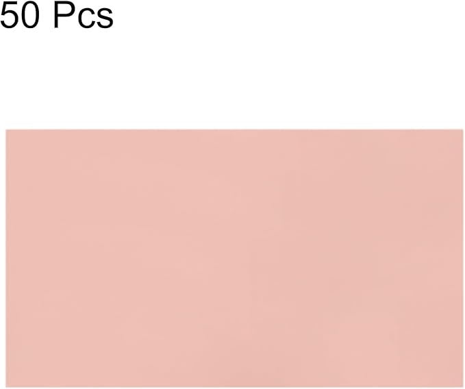 MECCANIXITY 50 Sheets Heat Reactive Foil, 20x29cm Rose Gold Foil Transfer Sheets Toner Reactive Foil Transfer Foil Sheets Hot Foil Stamping Paper for Crafts DIY Cardmaking Album Decoration
