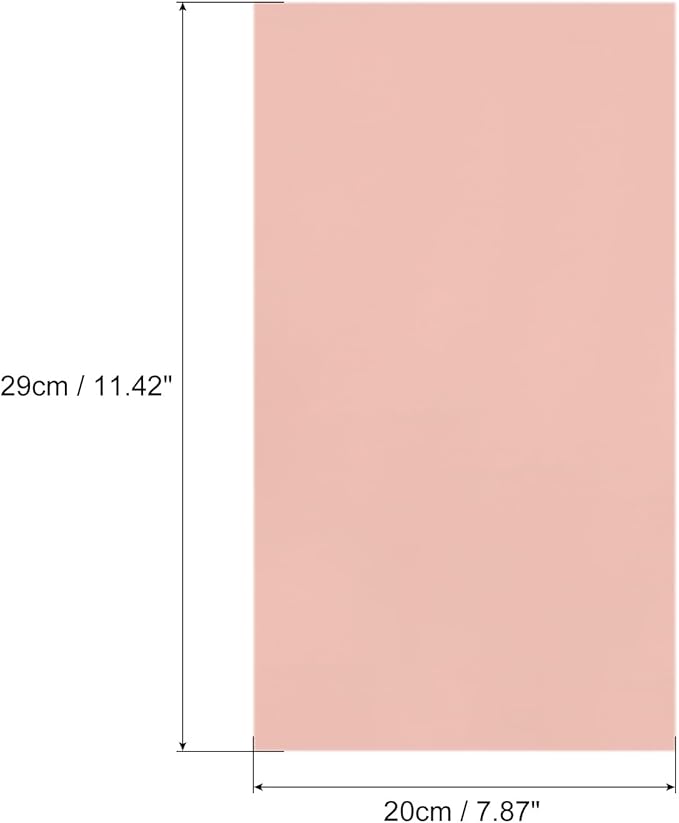 MECCANIXITY 50 Sheets Heat Reactive Foil, 20x29cm Rose Gold Foil Transfer Sheets Toner Reactive Foil Transfer Foil Sheets Hot Foil Stamping Paper for Crafts DIY Cardmaking Album Decoration