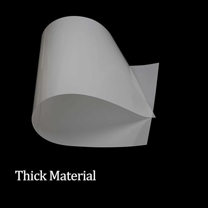 EGOSKY 10 Sheets 10 mil Mylar Sheet 12 x 24 inch Milky Translucent Plastic Blank Stencil, Make Your Own Stencil Template Material