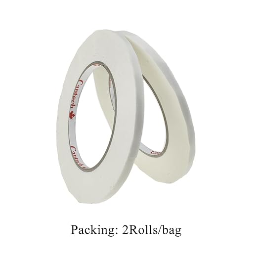 HAHIYO White 0.25Inch Wide Floral Tape, Waterproof Florist Tape Flower Wrap Adhesive Waterproof Decorative Tape for Bouquet Stem Wrapping Flower Arranging and Floral Craft, 2Rolls 200Feet/66Yard Total