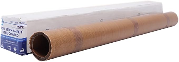 6pcs 16" x 20" PTFE Coated Sheet, Fiberglass Fabric, 5 Mil Heat Press Cover Reusable Sheets for Heat Transfer Print, Bulk Tool