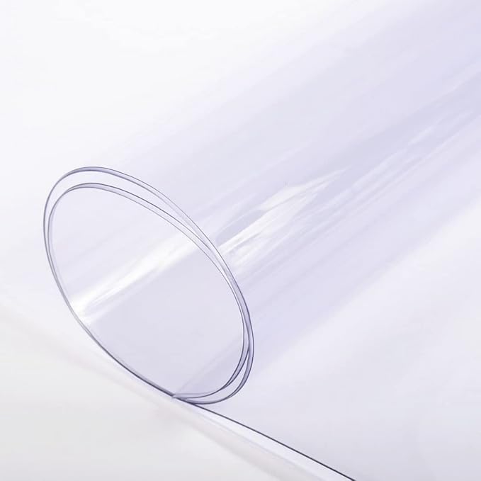Farm Plastic Supply - Clear Vinyl Sheeting - 15 Mil - (4'6" x 75') - Vinyl Plastic Sheeting, Clear Sheet for Storm Windows, Covering, Protection, Tablecloth Protector