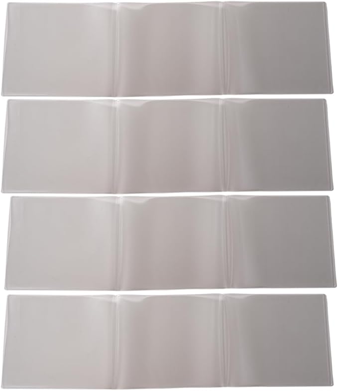 aoG Mahjong Card Holder for Mah Jongg Hands and Rules, Non Glare, PVC Plastic, Soft, Durable, 2025 (Large - 4 pcs)