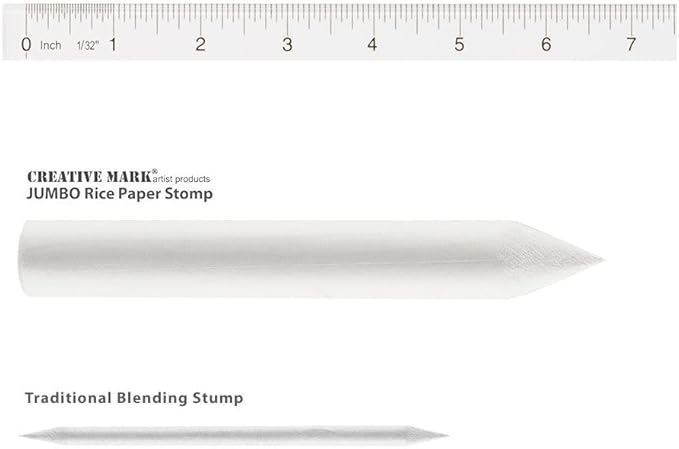 Creative Mark Blending Stumps - Solid Double-Ended Blending Stumps for Blending Charcoal, Pencils, Pastels, and More! - [Size # 4-12 Count]
