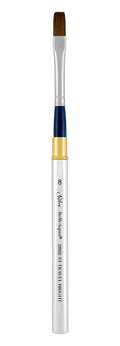 Silver Brush Limited 2802ST-8 BelleAqua Short Handle Bright Travel Brush with Soft Red Sable Synthetic Bristles, Professional Artist Watercolor Brush, Also for Acrylic, Gouache, Inks, & Dyes, Size 8