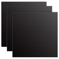 3 Pack 5052 Aluminum Sheet Metal 12 x 12 x 1/16 (0.06") Inch, 1.5 MM Thin Anodized Aluminum Metal Plates Aluminum Metal Sheets, Black Laser Engraving Blanks for Crafting Printing