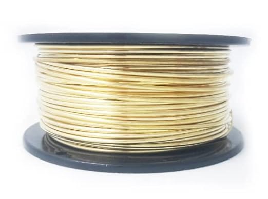 12 Gauge, Jeweler's Brass Wire, Red Brass, Round, Dead Soft, CDA #260-1LB(54FT) by CRAFT WIRE