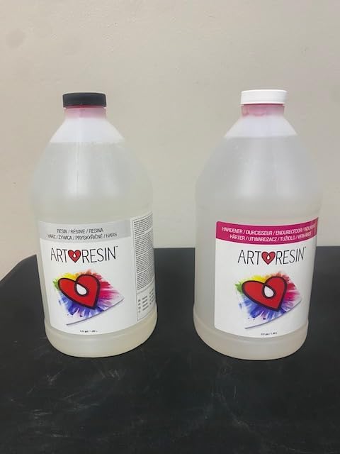 ArtResin - Epoxy Resin - Clear - Non-Toxic - 1 gal (0.5 gal Resin + 0.5 gal Hardener) (3.78 L)