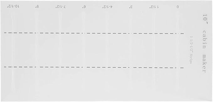 Fydun 10 Inch Log Cabin Quilting Rulers, Clear Scale Smoother Rulers,Acrylic Quilters Edges Maker Template Set for Sewing Lovers Acrylic L Blocks Quilt Crafts