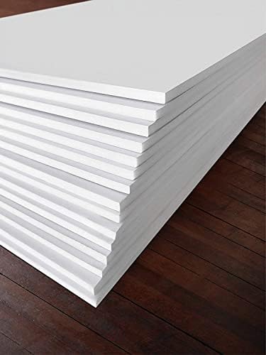 White Foam Board 8 x 10 x 1/8" (3mm) Inch, 15 Pack Acid-Free Foam Core Poster Board Sheets for Art, Crafts, Presentation, Vision Board, Signboard, and Party Decorations