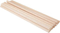 12 Pack Round Wood Dowel Rods 3/8x3/8x12 Inch Balsa Wood Sticks φ3/8 Inch Natural Wood Color Unfinished Wood for Cricut Maker Make Models of House Airplane Ship Boat DIY Wooden Model(10x10x305mm)