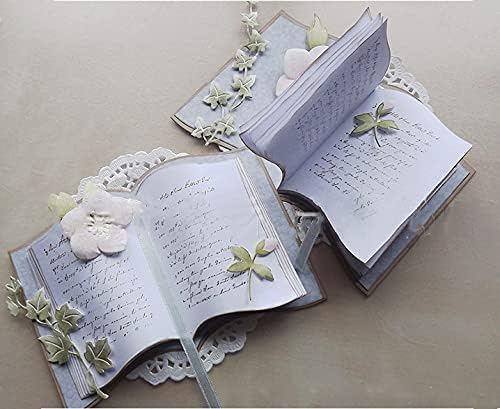 Book Cutting Dies,Bookmarks Tags Banner Die Cuts Metal Embossing Stencils Template Mould for Card Scrapbooking and DIY Craft Album Paper Card Decor