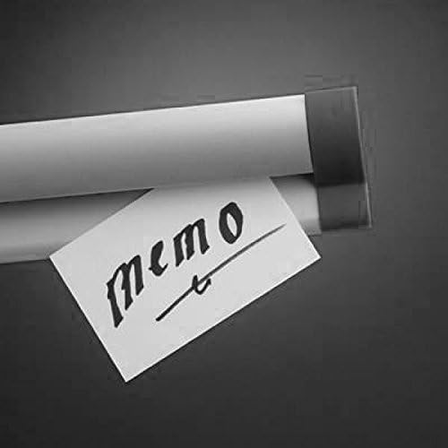 STAS Paper Rail 78.7'' - Wall-Mounted Display for Posters, Photos, Memos, and Drawings - White