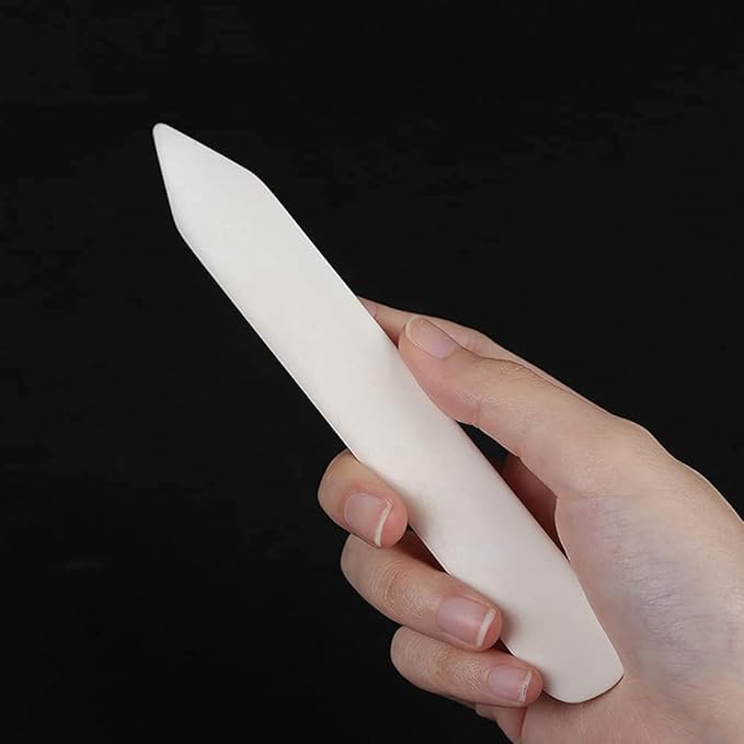 WUTA 100% Genuine Bone Folders Creaser Crafts Scoring Folding Creasing Origami Paper Creaser Crafting Tool for DIY Handmade Burnishing Bookbinding and Paper Crafts,1 Pack