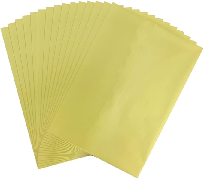50 Sheets Toner Reactive Foil Sheet for Crafts Paper Holographic Heat Transfer Craft Foil Paper for Scrapbooking Stamping Cardstock Heat Transfer DIY Crafts Accessories 7.9 x 11.4inch