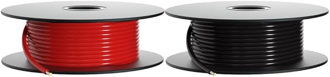 BNTECHGO 18 Gauge PVC 1007 Solid Electric Wire Red and Black Each 100 ft 18 AWG 1007 Hook Up Tinned Copper Wire