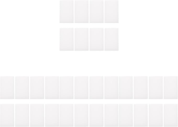 Tofficu 32 Pcs High Density Sponge Blocks for Needle Felting, DIY Crafts, Jewelry Making, and Heat Shrinkable Accessories, 3.93x2.36x3.14 Inch, White Paint Sponges