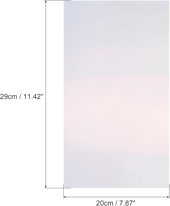 MECCANIXITY 50 Sheets Heat Reactive Foil, 20x29cm Laser Silver Foil Transfer Sheets Toner Reactive Foil Transfer Foil Sheets Hot Foil Stamping Paper for Crafts DIY Cardmaking Album Decoration