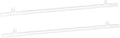 MECCANIXITY PVC Poster Hanger Rail Poster Strip Bar 50cm/20inch Clear with Clips for Poster, Map, 4 Set