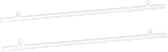 MECCANIXITY PVC Poster Hanger Rail Poster Strip Bar 120cm/47inch Clear with Clips for Poster, Map, 4 Set