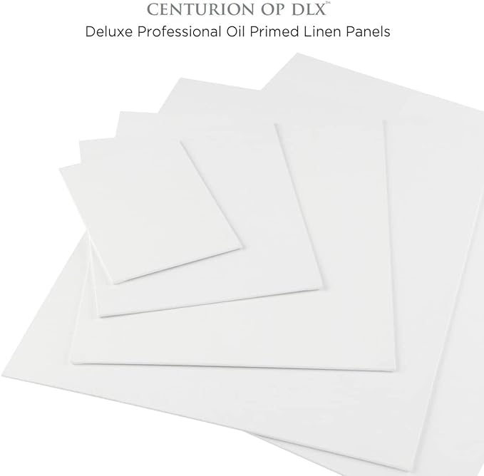 Centurion Deluxe Professional Oil Primed Linen Canvas Panels - 10x20-3 Pack of Linen Canvases for Painting, Artwork and More