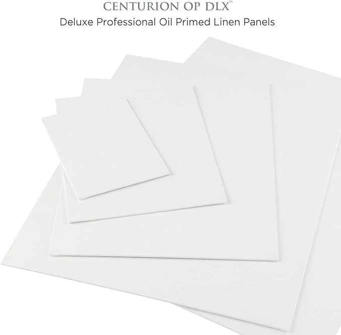 Centurion Deluxe Professional Oil Primed Linen Canvas Panels - 18x18-3 Pack of Linen Canvases for Painting, Artwork and More