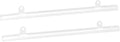 MECCANIXITY PVC Poster Hanger Rail Poster Strip Bar 30cm/12inch Clear with Clips for Poster, Map, 4 Set